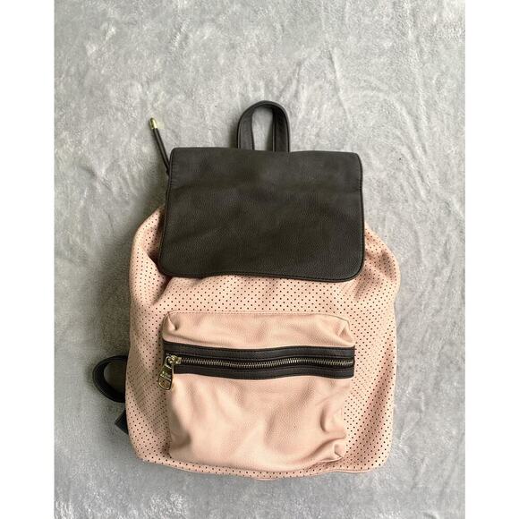 Steven madden Pink and brown preppy princess backpack - Picture 1 of 7